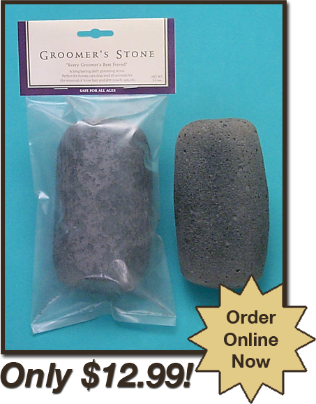 Groomers Stone for Horse & Dog grooming Long lasting & lightweight 